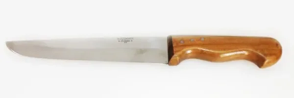 Bursa İnce Sivri Kasap Bıçağı No:4, 20 Cm - Ahşap Sap