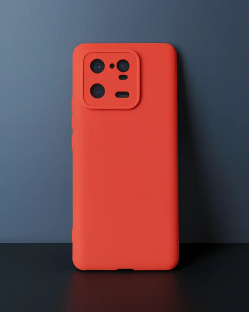 Xiaomi Mi 13 Pro Kılıf Nano İçi Kadife Silikon - Kırmızı