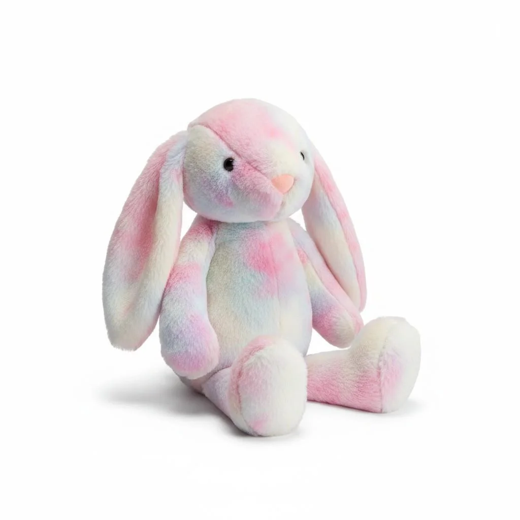 62450 60 CM RENKLİ UZUN KULAK TAVŞAN PELUŞ OYUNCAK (adet fiyatıdır) görsel 3