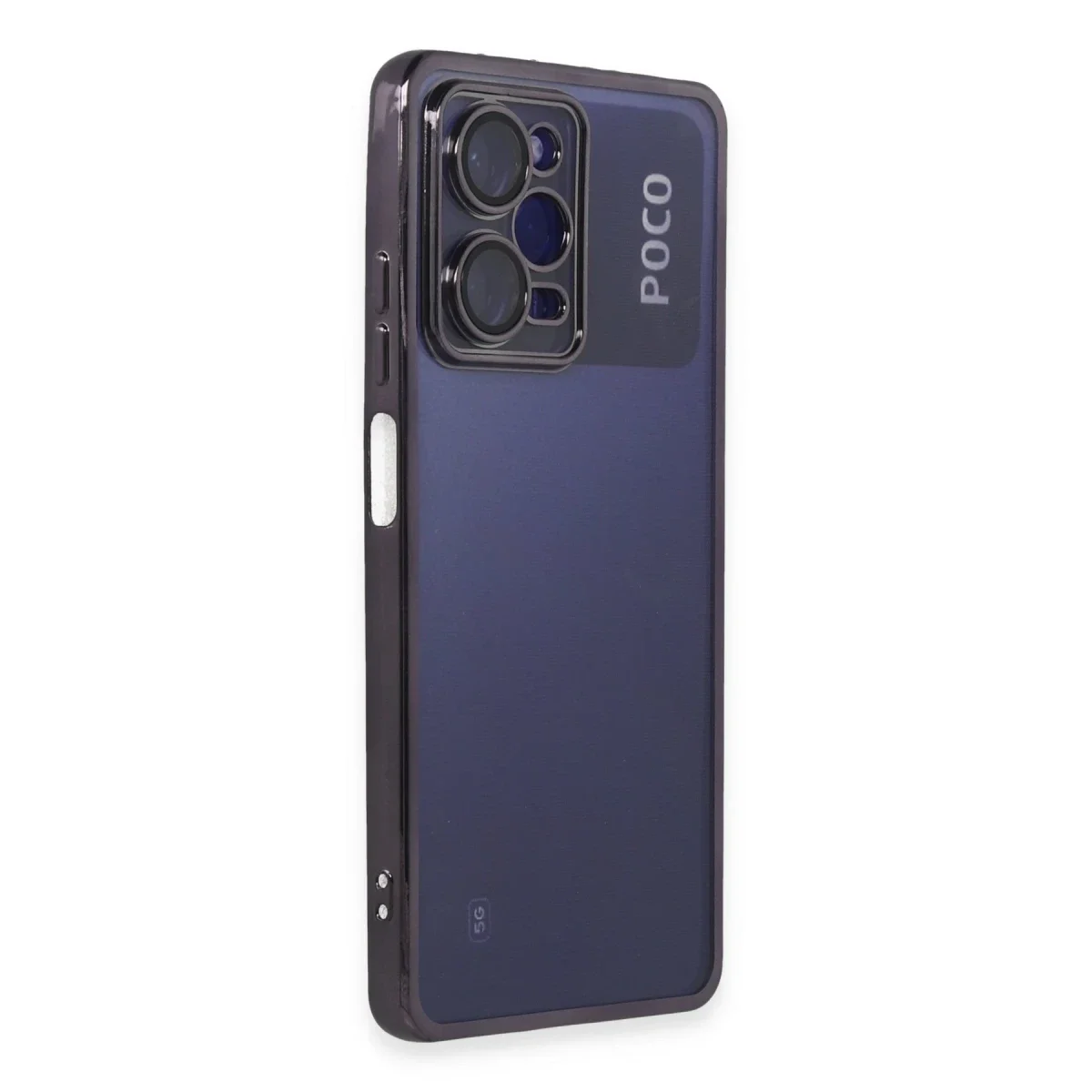 Xiaomi Poco X5 Pro 5G Kılıf Razer Lensli Silikon - Mor görsel 2