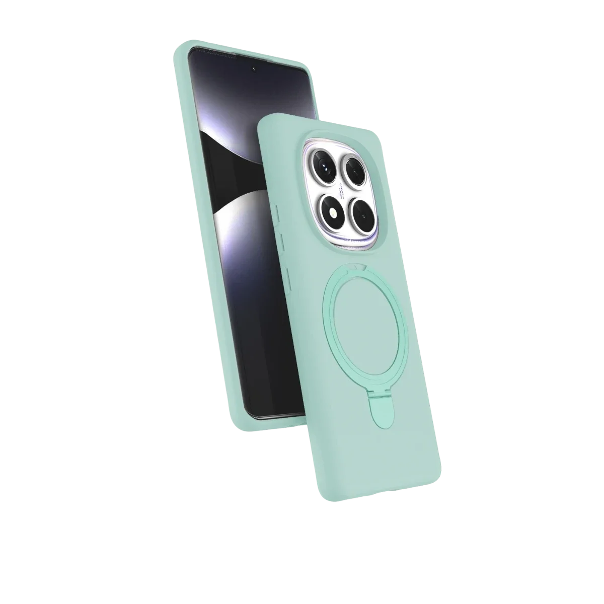 Xiaomi Redmi Note 14 Pro 4G Regal Magsafe Standlı Kapak - Su Yeşili
