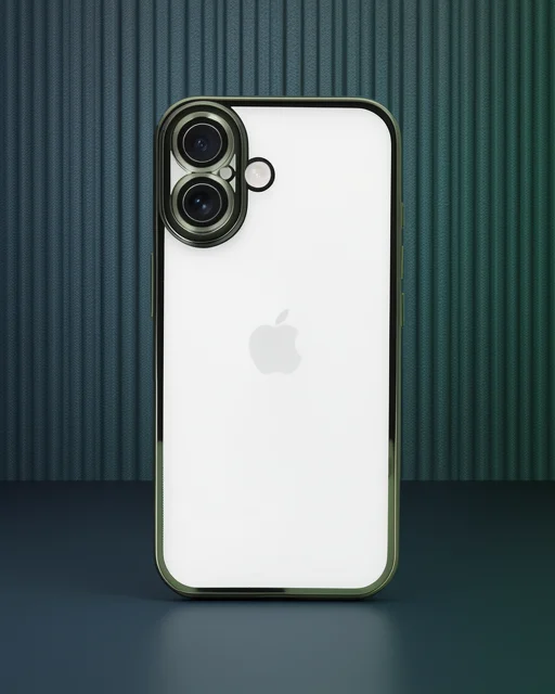 Apple İphone 16 Plus Kılıf Razer Lensli Silikon - Yeşil