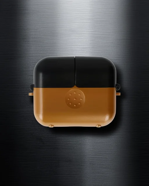 Apple Airpods 3 (3.nesil) Basmalı Kılıf - Kahverengi-siyah