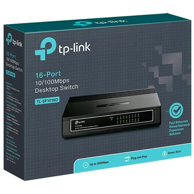 TP-Link TL-SF1016D 16 Port 10-100 Mbps Ethernet Switch görsel 5