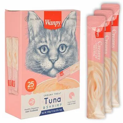 Ton Balıklı ve Karidesli Krema Kedi Ödülü 25x14 Gr