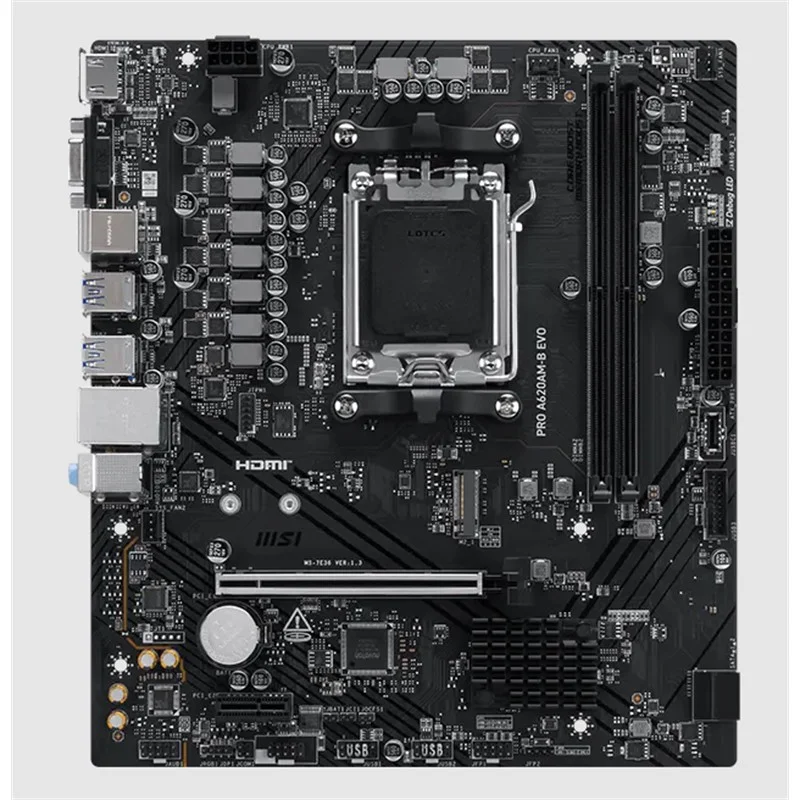 Pro A620AM-B Evo DDR5 6800MT/S 1XHDMI 1XVGA 1XM.2 Usb Matx AM5 ( AM5 9000/8000/7000 Seri İle Uyumlu) görsel 2