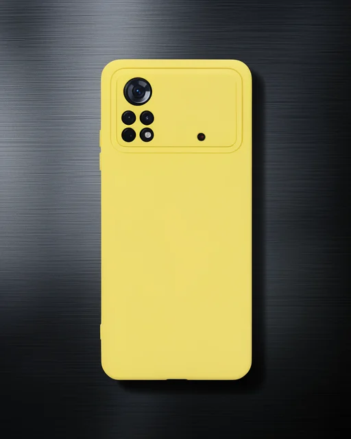 Xiaomi Poco X4 Pro 5g Kılıf Nano İçi Kadife Silikon - Sarı