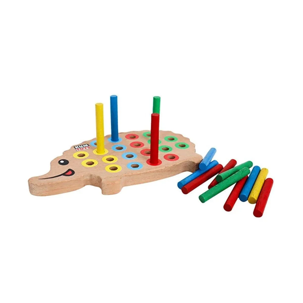 KM5655 Ahşap Kirpi Bultak -Kumtoys görsel 3