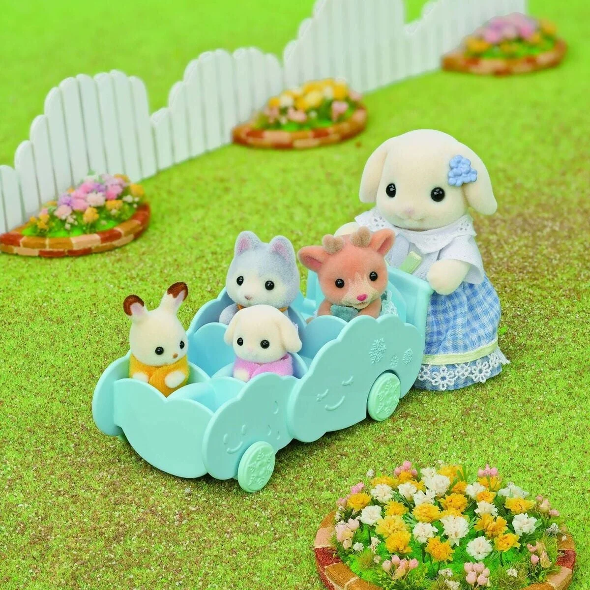 5744 Sylvanian Families Gökkuşağı Anaokulu Otobüsü (figürler dahil değil)+3 yaş görsel 5