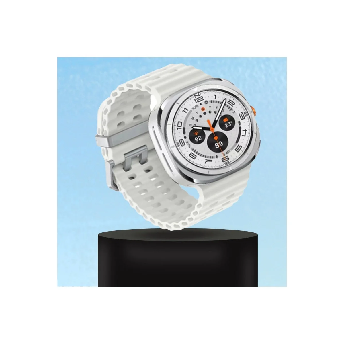Watch 7 Ultra Kr417 Rug Silikon Kordon - Mor görsel 2