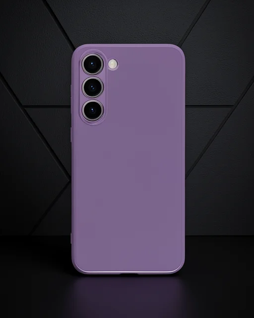 Samsung Galaxy S23 Kılıf Volet Silikon - Mor