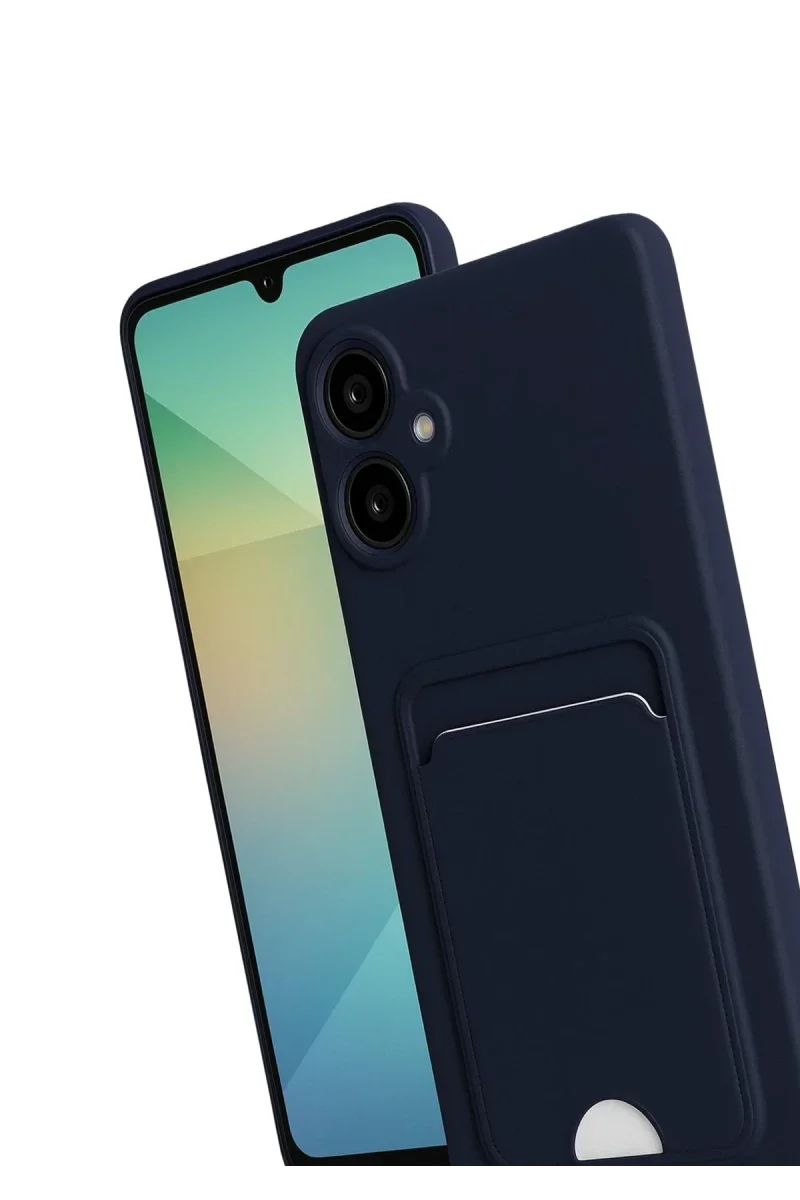 Samsung Galaxy A07 4G Kelvin Kartvizitli Silikon - Lacivert görsel 3