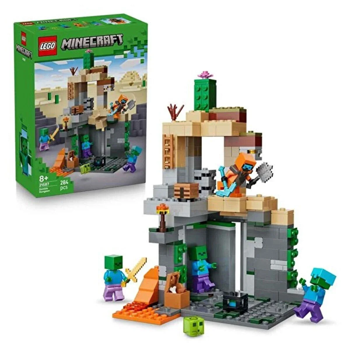 21587 Lego necraft Zombi Zindanı 284 parça +8 yaş