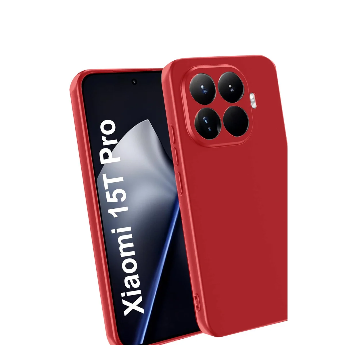 Xiaomi Mi 15t Pro First Silikon - Kırmızı görsel 3