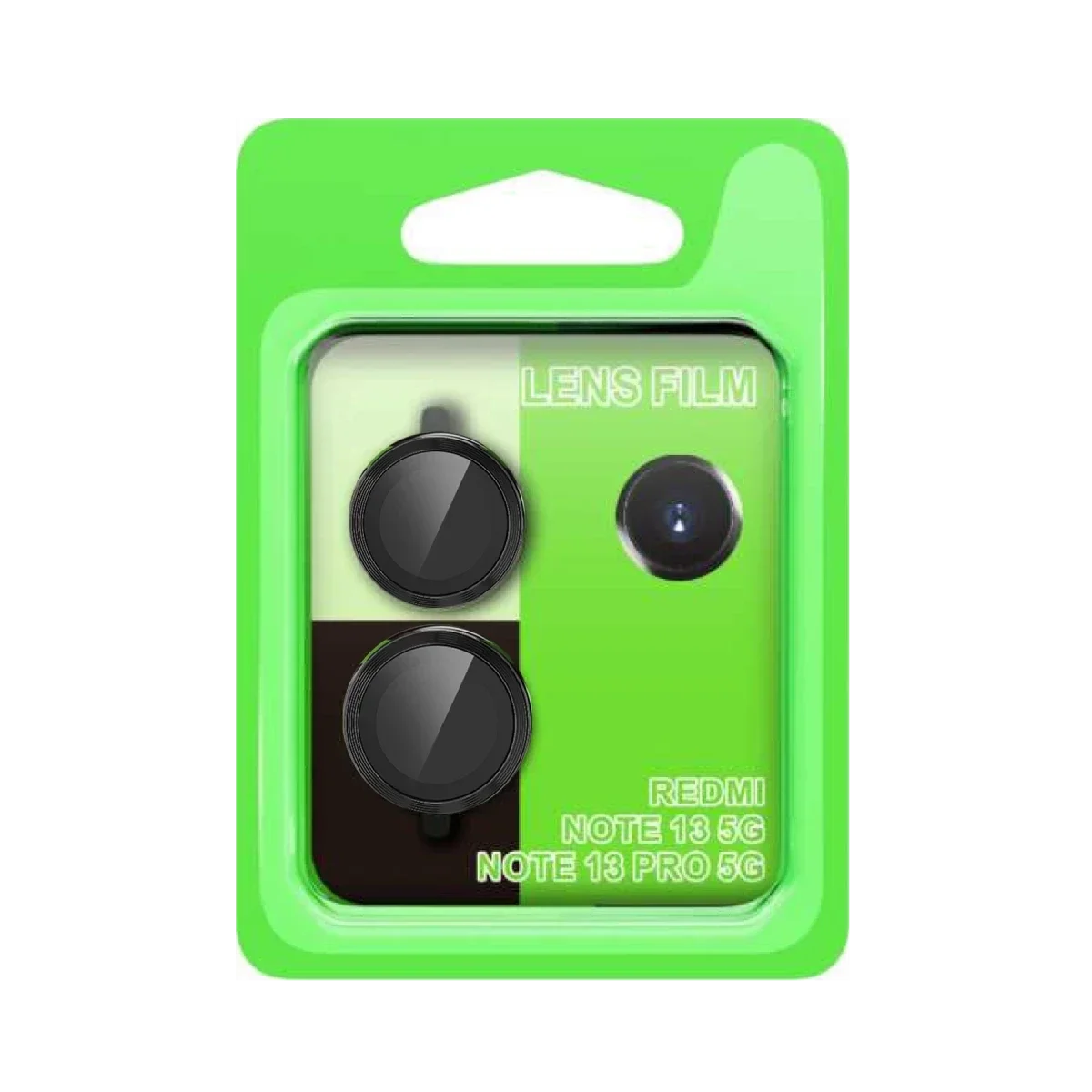 Xiao Red Note 13 Pro 5G Raze Metal Kamera Lens - Siyah görsel 3