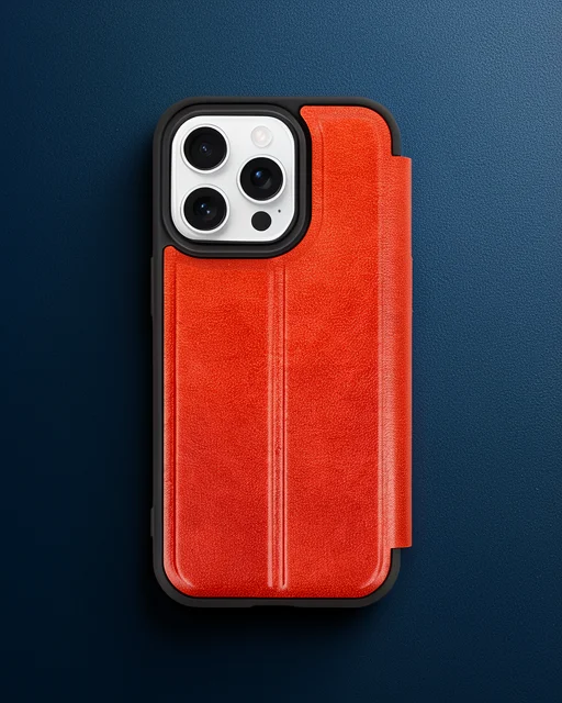Apple İphone 14 Pro Kılıf Flip Cover - Kırmızı