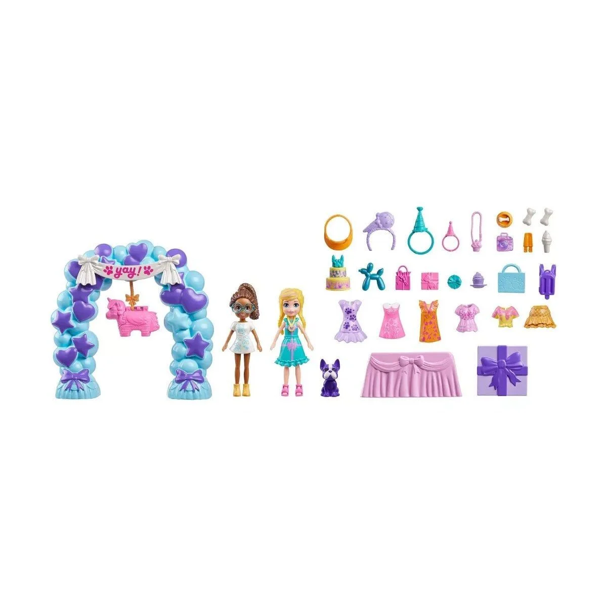 JCC33 Polly Pocket Pollynin Doğum Günü Partisi Paketi görsel 2