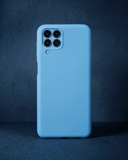 Samsung Galaxy M33 Kılıf Nano İçi Kadife Silikon - Mavi