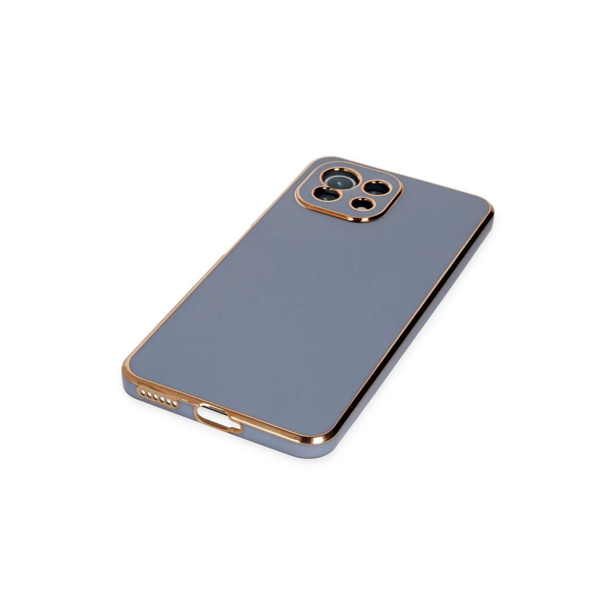 Xiaomi Mi 11 Lite Kılıf Volet Silikon - Mavi görsel 4