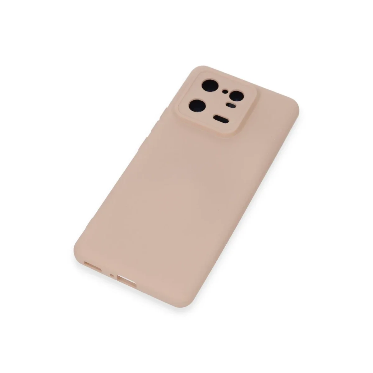 Xiaomi Mi 13 Pro Kılıf Nano içi Kadife Silikon - Pudra görsel 4