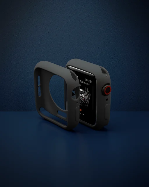 Apple Watch 38mm Silikon Alt Kasa - Siyah