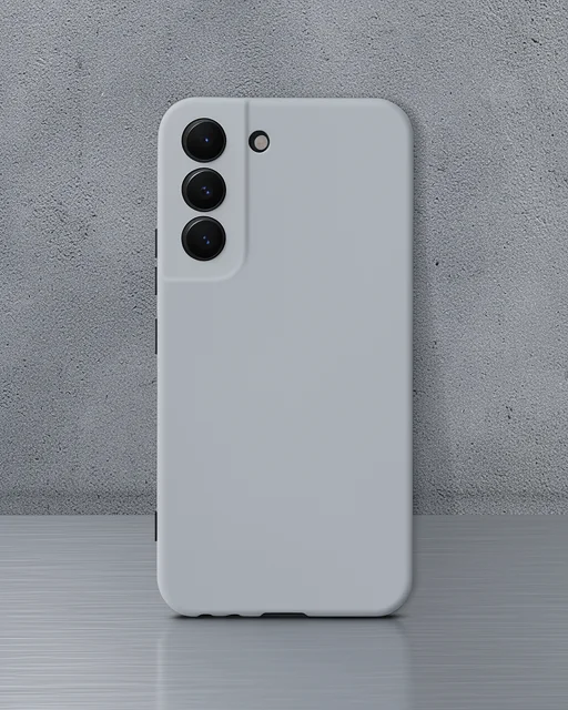 Samsung Galaxy S23 Plus Kılıf Nano İçi Kadife Silikon - Gri