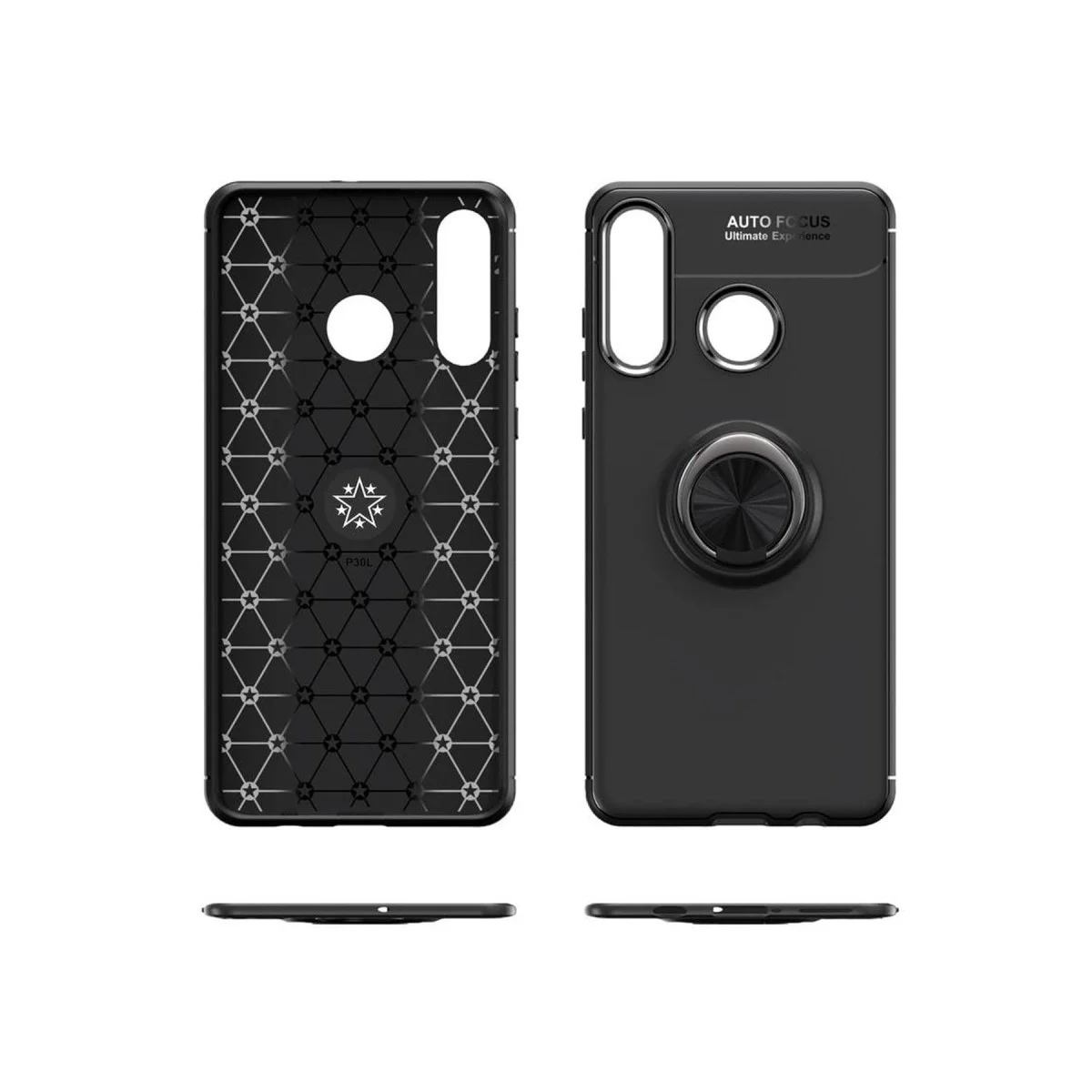 Huawei Y6p Kılıf Range Yüzüklü Silikon - Kırmızı görsel 4