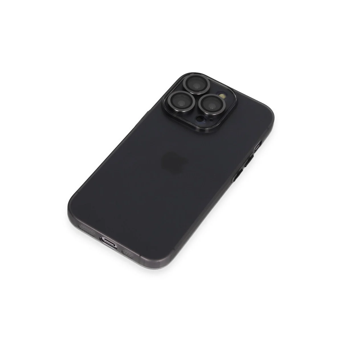 Apple İphone 13 Pro Kılıf Luko Lens Silikon - Siyah görsel 6