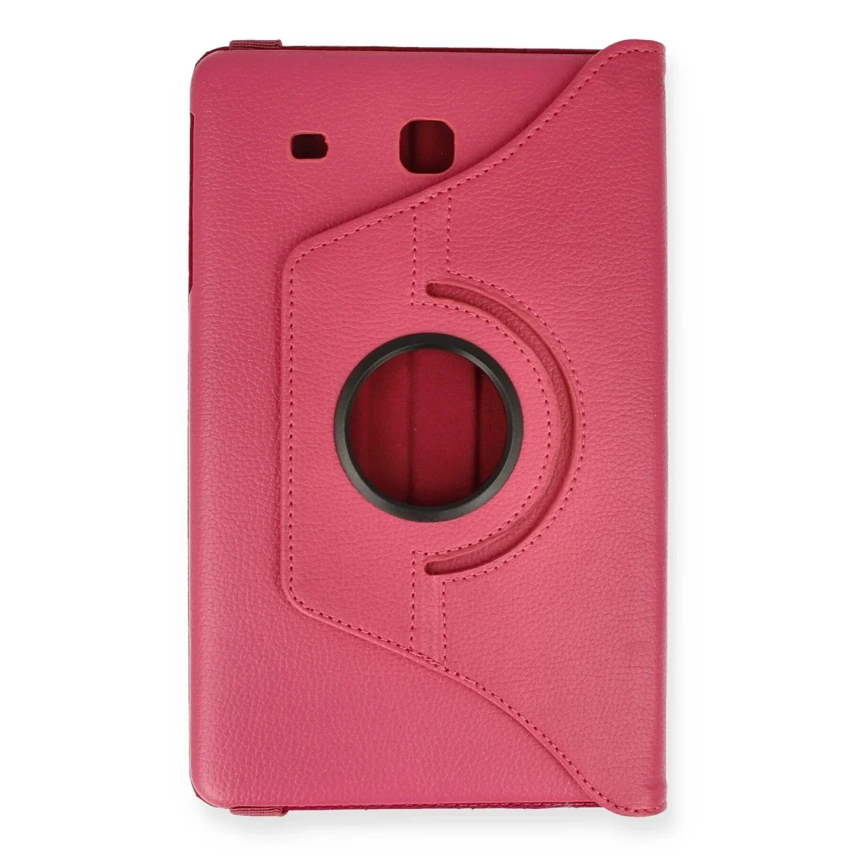 Samsung Galaxy T560 Tab E 9.7 Kılıf 360 Tablet Deri Kılıf - Pembe görsel 2