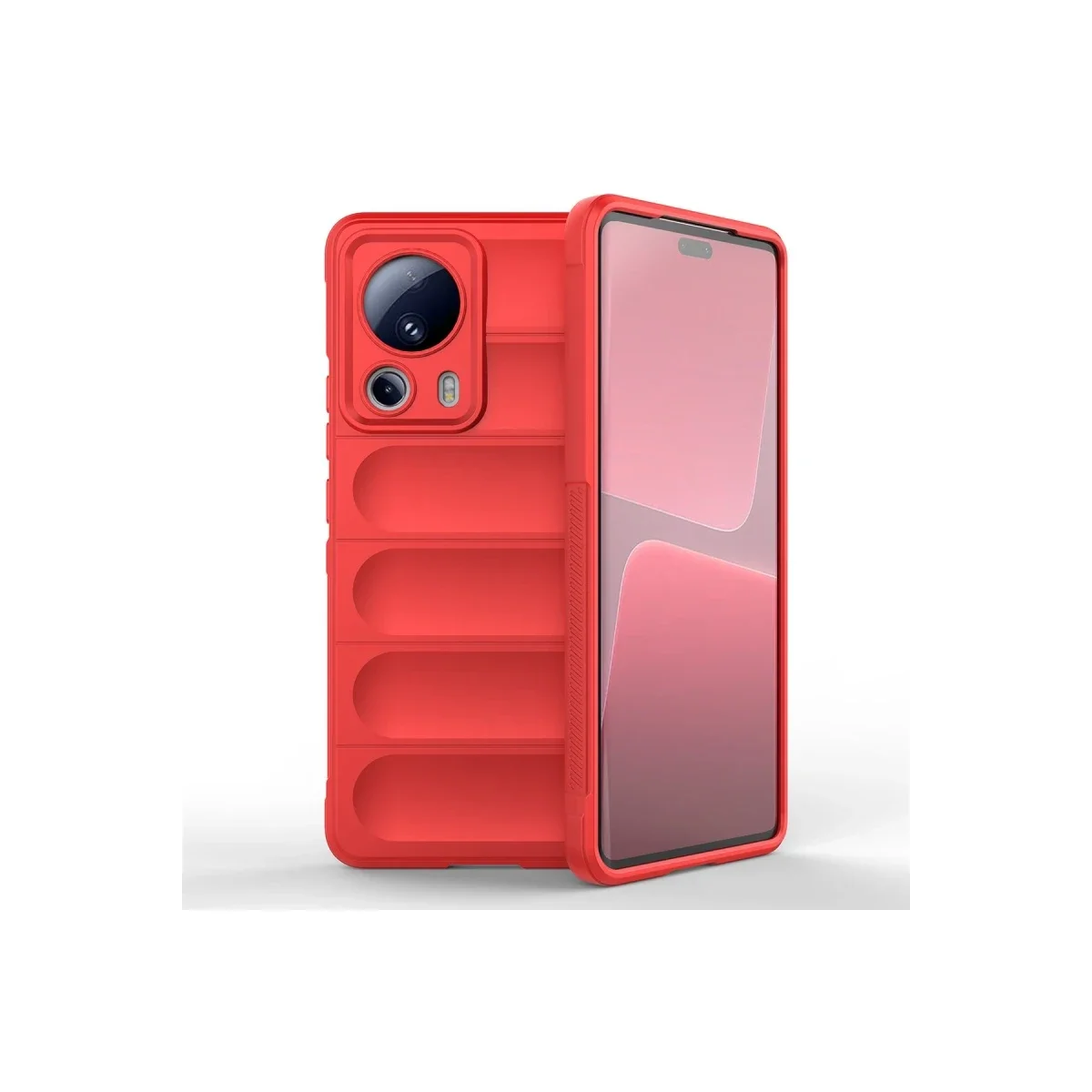 Xiaomi Mi 13 Lite Kılıf Optimum Silikon - Kırmızı