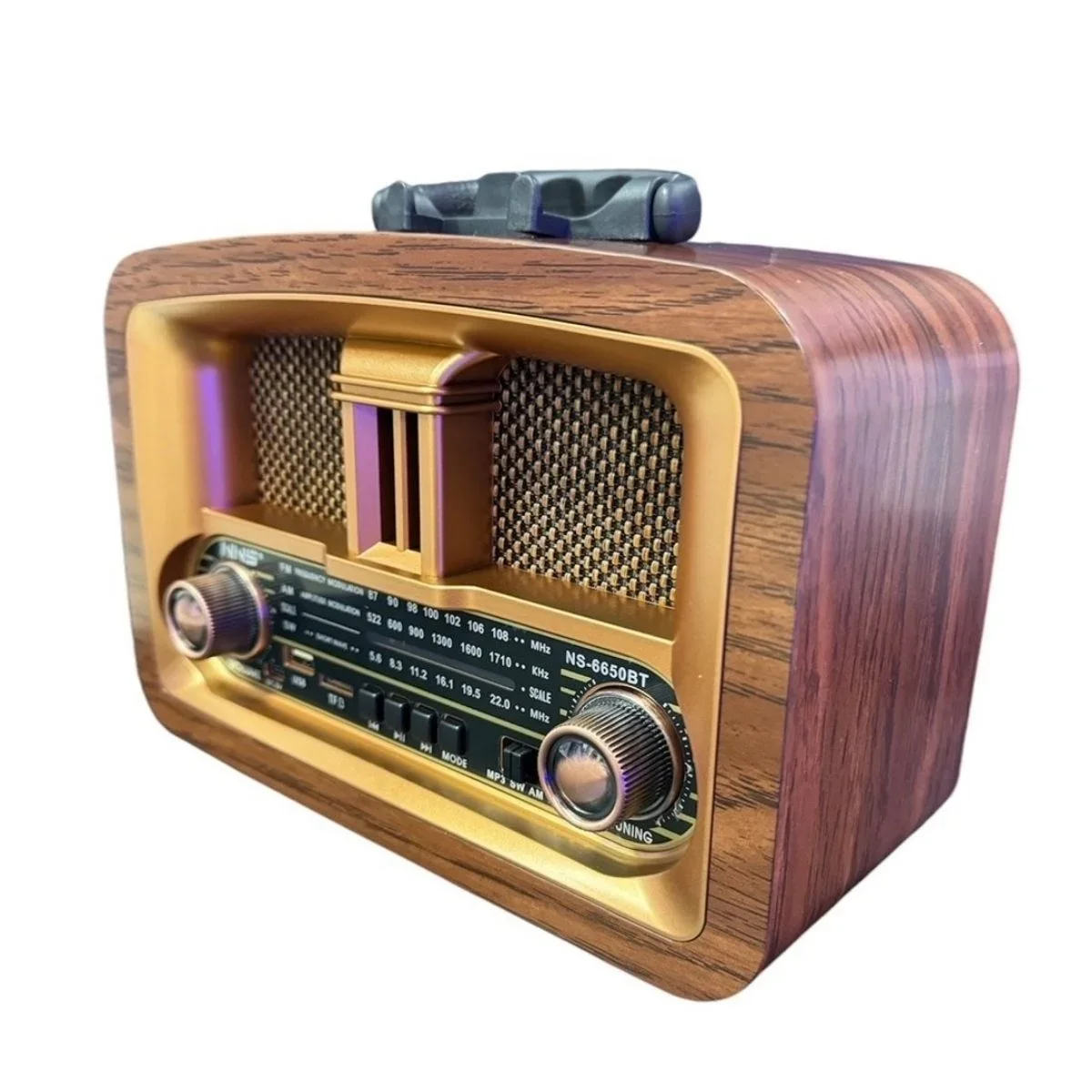 Taşınabilir Klasik AM/FM/SW Retro Ev Radyo USB ile Şarj Olabilen Retro Radyo görsel 3