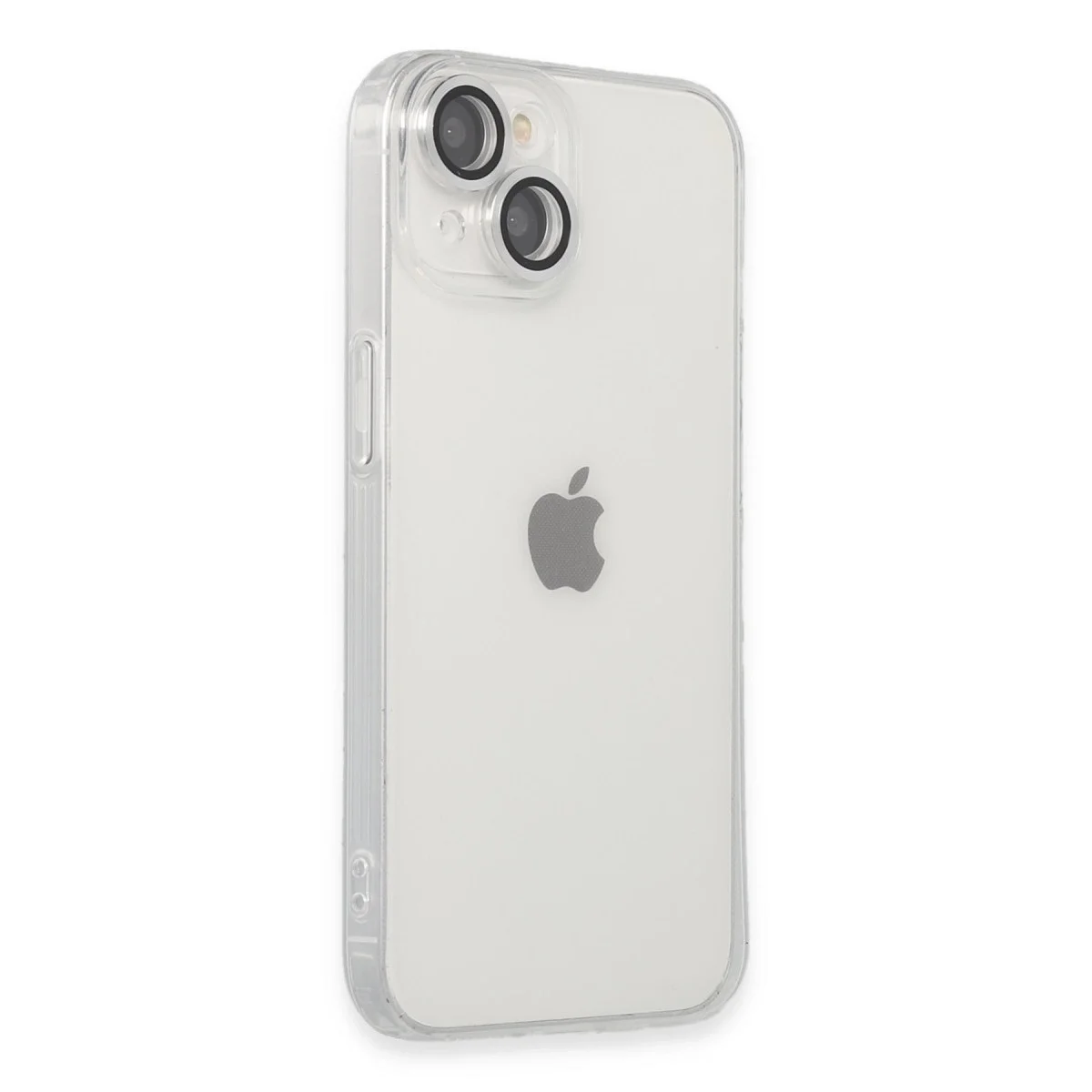 Apple İphone 14 Kılıf Luko Lens Silikon - Gümüş görsel 2