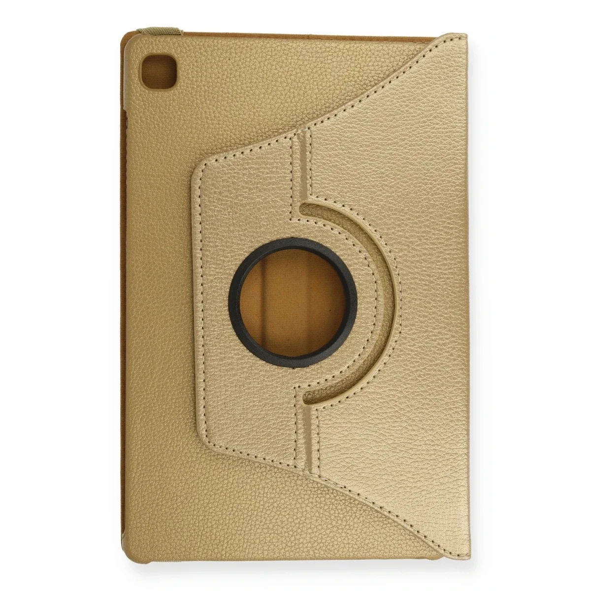 Samsung Galaxy T500 Tab A7 10.4 Kılıf 360 Tablet Deri Kılıf - Gold görsel 2