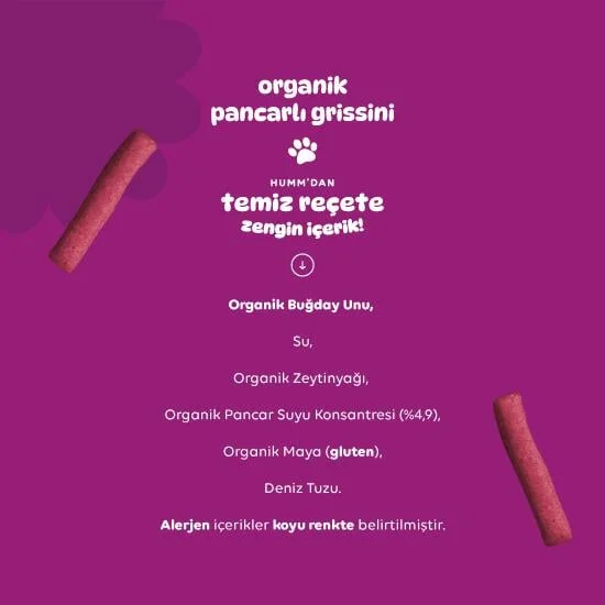 Organik Vegan Pancarlı Grissini 55 Gr görsel 4