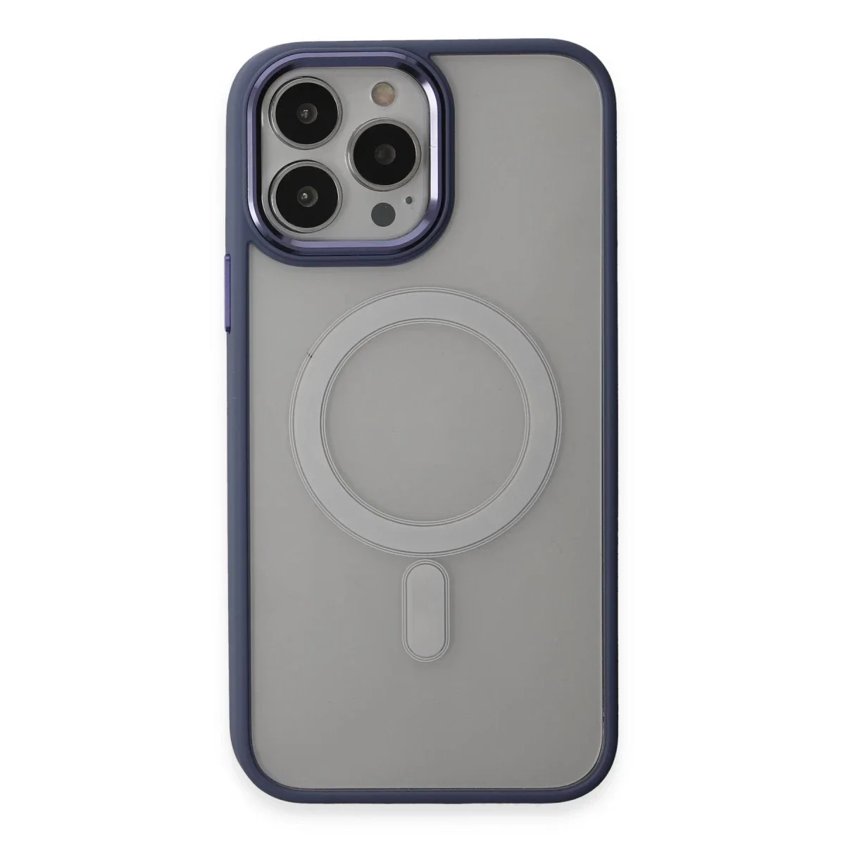 Apple iPhone 15 Pro Max Kılıf Room Magneticsafe Silikon - Sierra Blue görsel 2