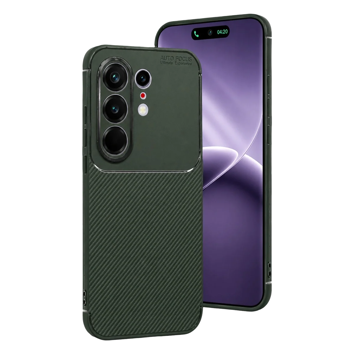 Tecno Camon 50 Pro 5g Auto Focus Karbon Kapak - Koyu Yeşil