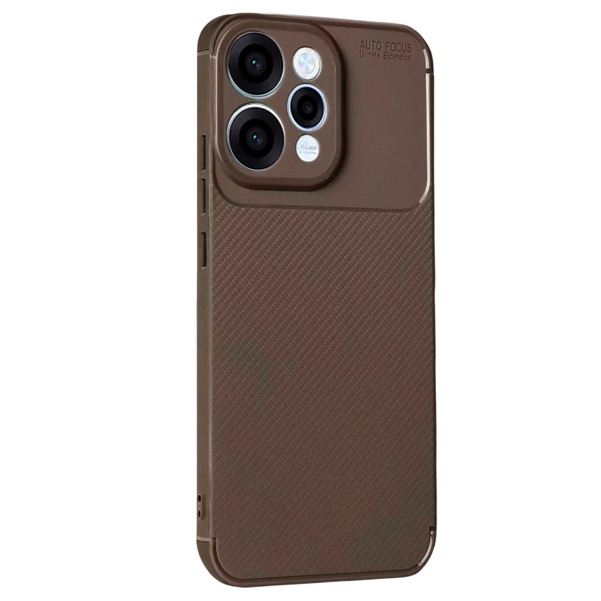 Oppo Reno 15 Auto Focus Karbon Kapak - Kahverengi