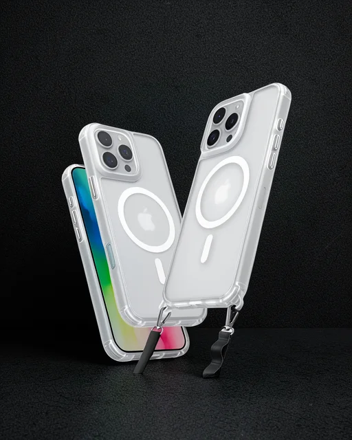 Apple İphone 16 Pro Max Kılıf Enka Magsafe Silikon Kılıf - Şeffaf