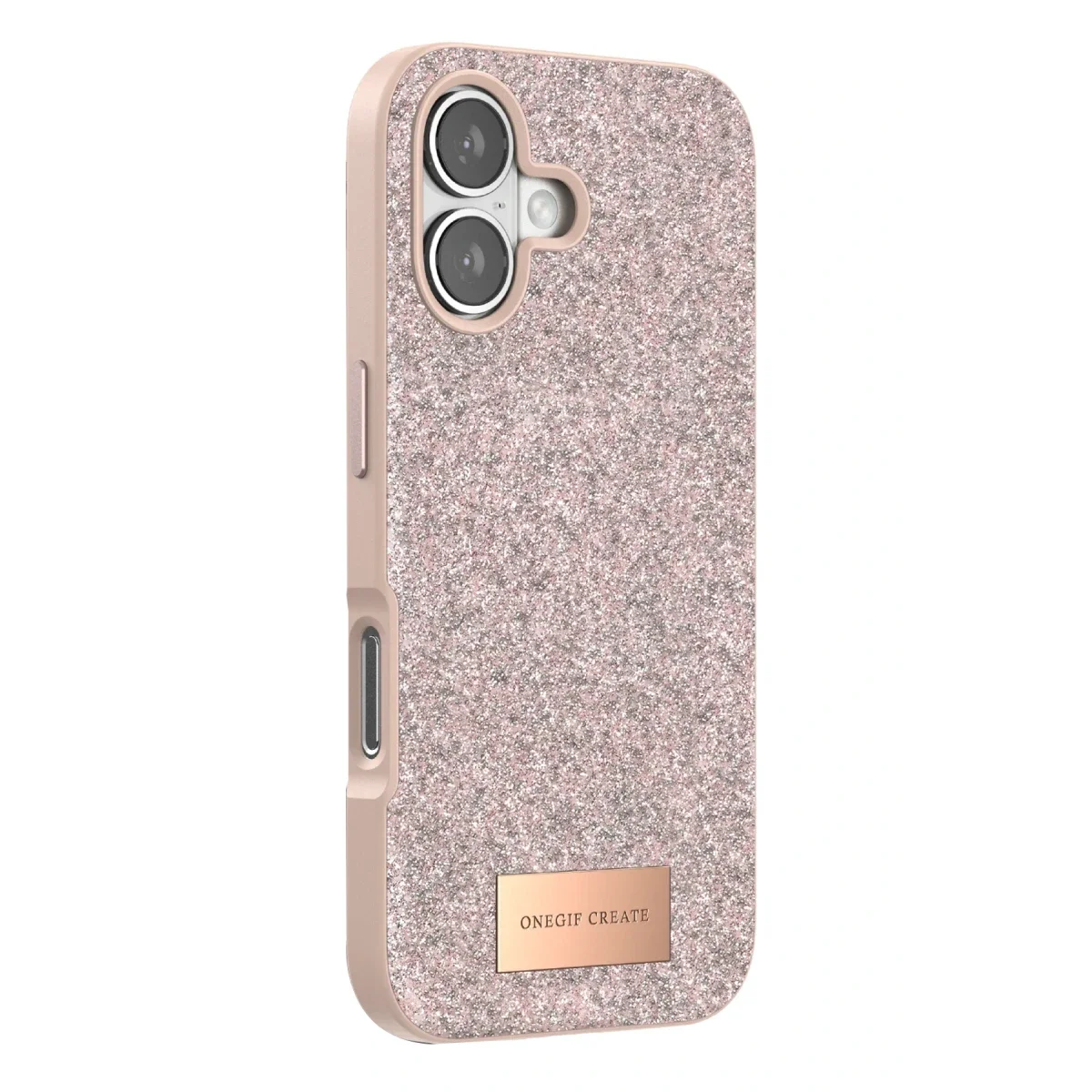 Onegif Apple iPhone 17 Bright Simli Kapak - Pembe görsel 3