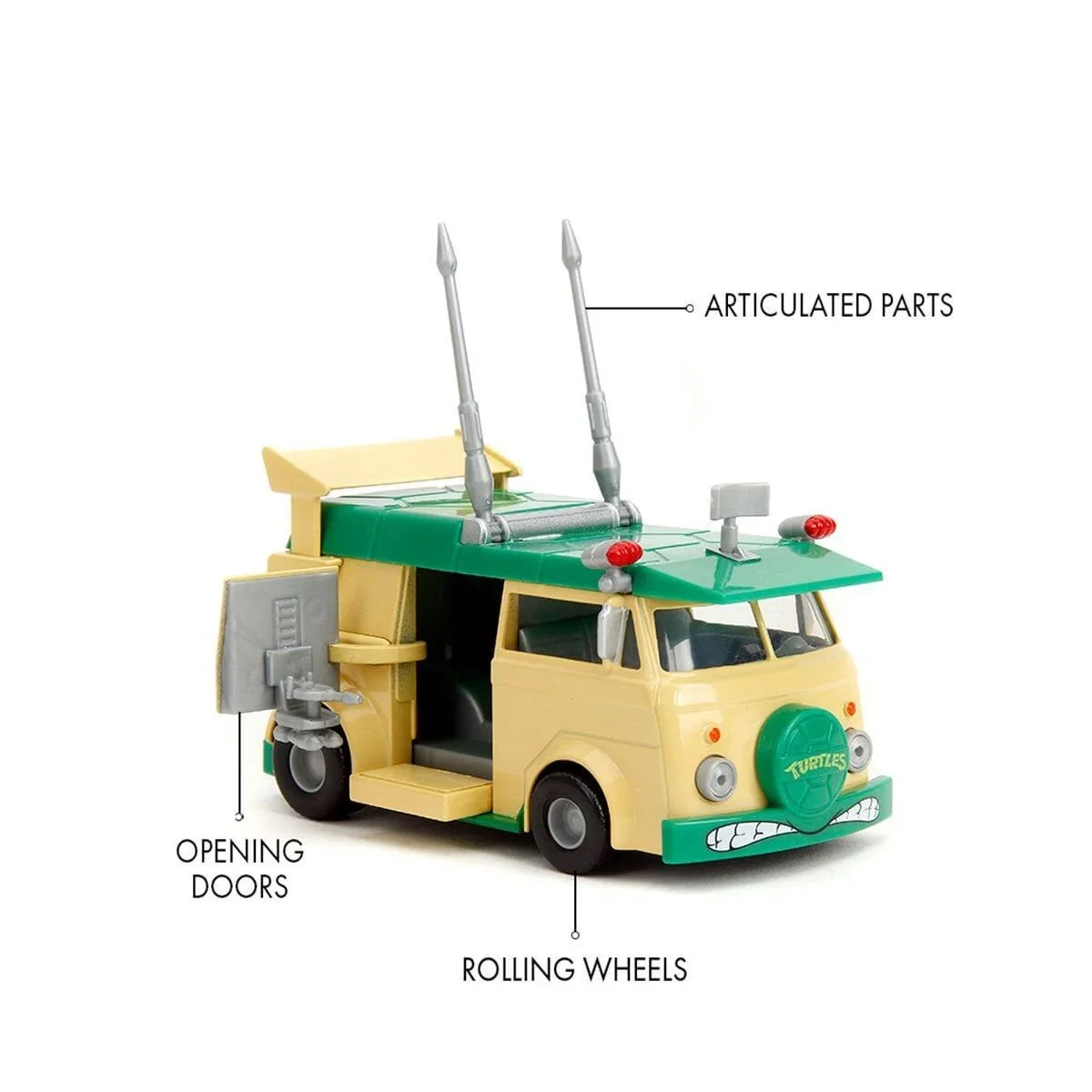 253282000 Jada Turtles Party Wagon 1:32 görsel 4