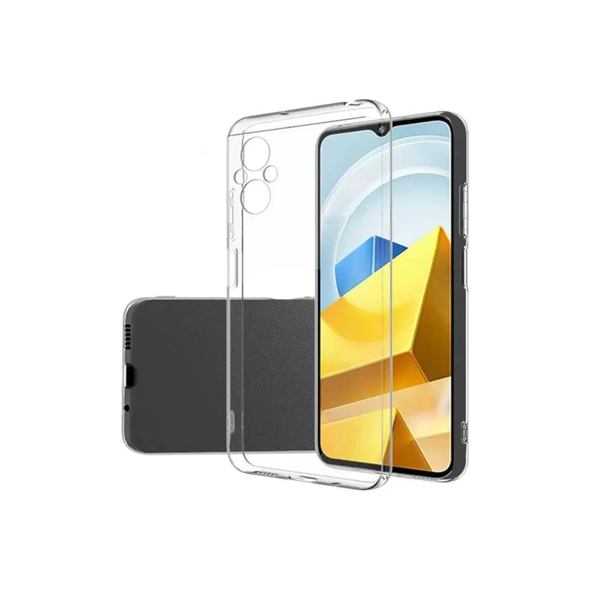 Xiaomi Poco M5 Kılıf Lüx Şeffaf Silikon görsel 2