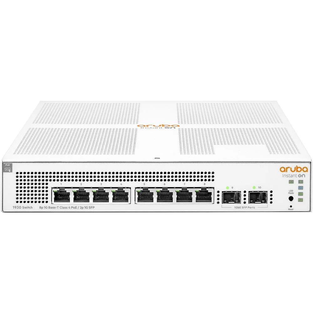 Hpe Aruba Ion 1930 JL681A 8 Port Gıgabıt Poe + 2XSFP Uplınk Yönetilebilir 124W Poe Swıtch