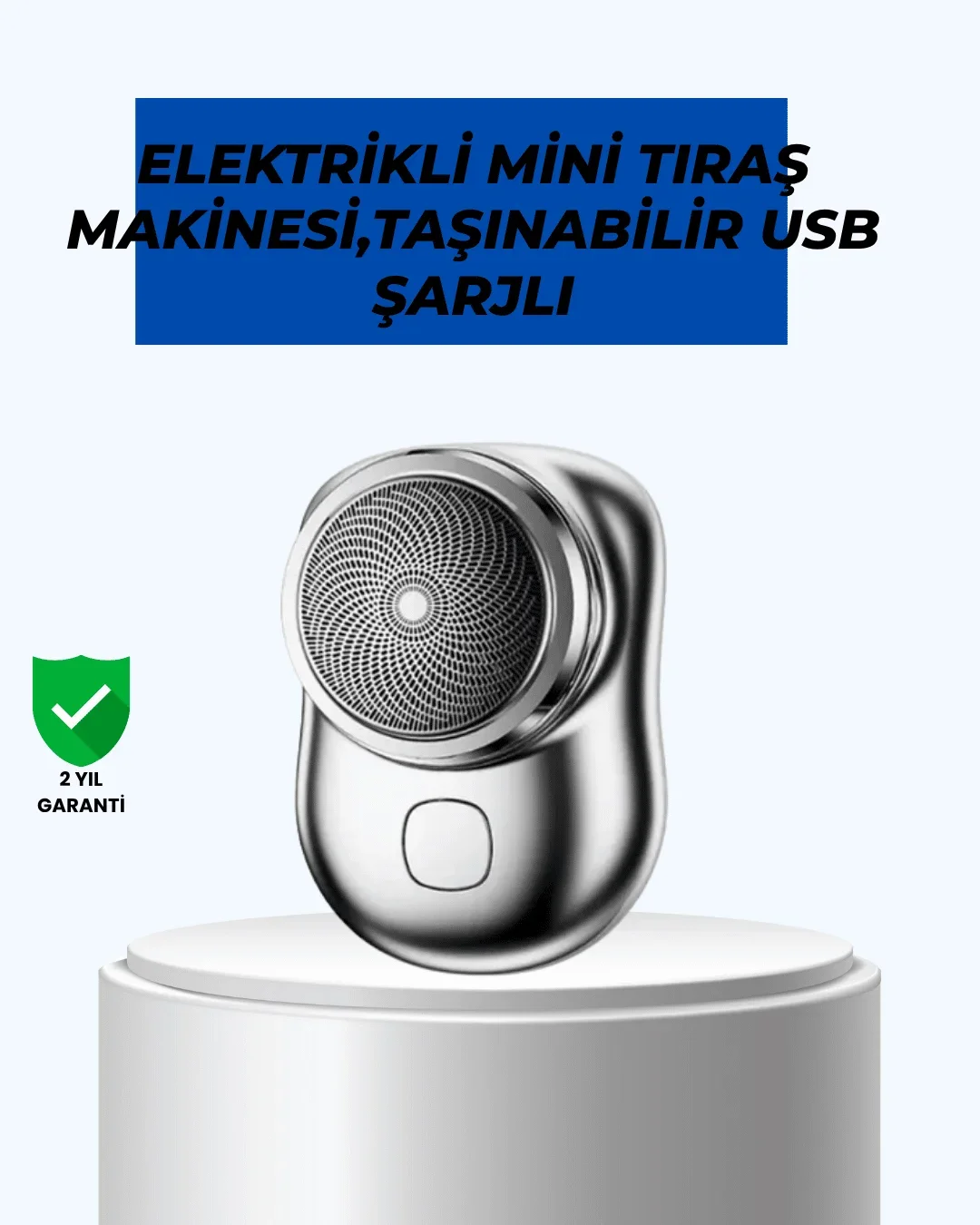 kro titreşim motorlu, düşük sesli, USB girişli tıraş makinesi