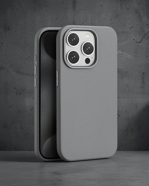 Joko Apple İphone 15 Pro Kılıf Wonder Deri Magsafe Kapak - Titan Gri
