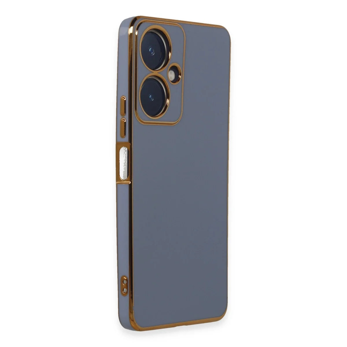 Vivo Y27 Kılıf Volet Silikon - Mavi görsel 2