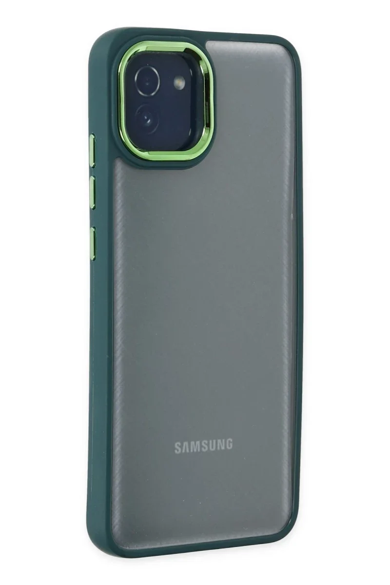 Samsung Galaxy A03 Kılıf Dora Kapak - Haki Yeşil