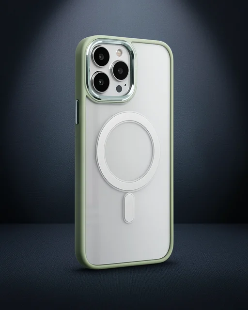 Apple İphone 14 Pro Max Kılıf Room Magneticsafe Silikon - Su Yeşili