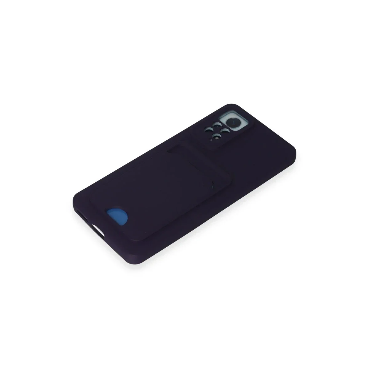 Xiaomi Redmi Note 11 Pro Kılıf Kelvin Kartvizitli Silikon - Derin Mor görsel 4