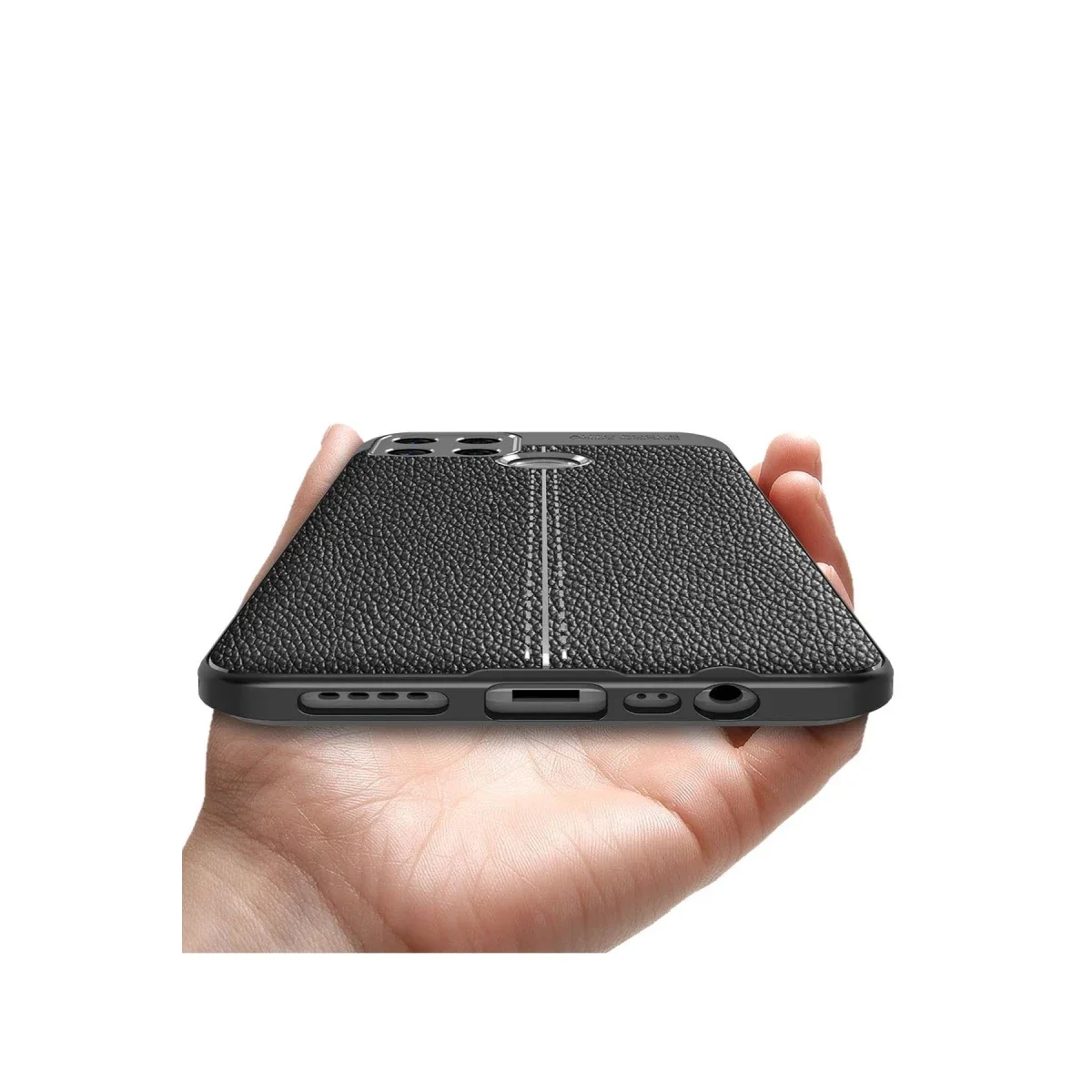 Oppo A15 Kılıf Auto Focus Kapak - Siyah görsel 6