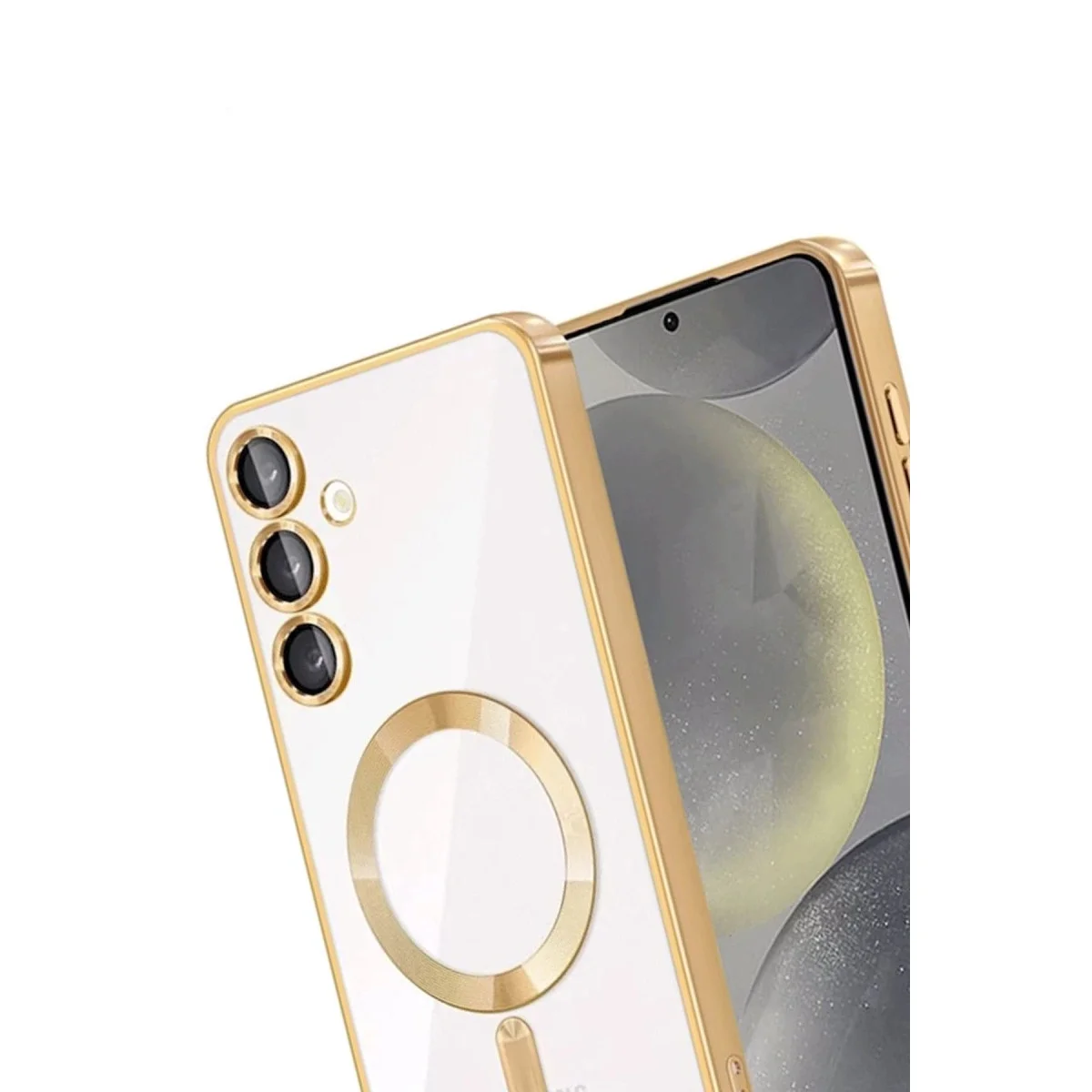Samsung Galaxy A15 4g Kross Magneticsafe Kapak - Gold görsel 3